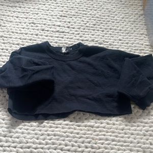 Nasty gal vintage crop sweatshirt